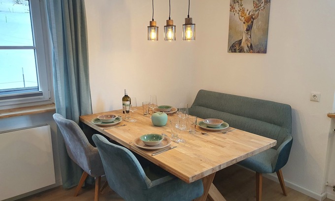 Bischofswiesen Apartment | Ferienwohnung Silbergblick, 44m², 1-4 Pers., 1sz, Du/wc, Balkon
