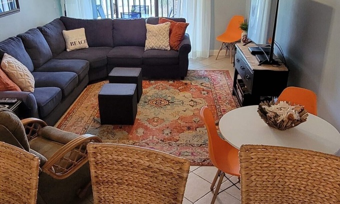 Saint Helena Island Condo | First Floor Beach Club Villa with Marsh Views - Walk to the Beach!