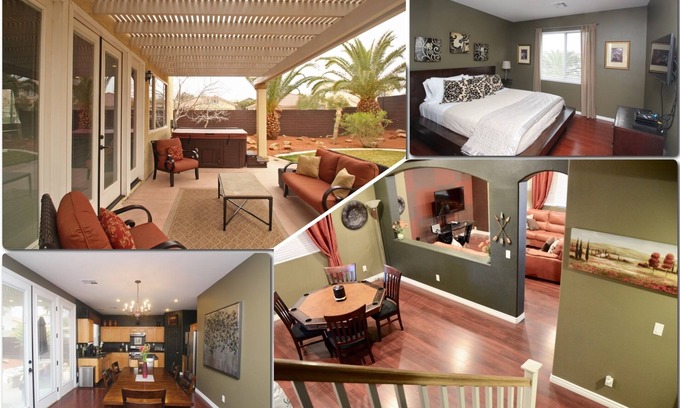 Silverado Ranch House | 🌴FOUR King beds, Lovely, spacious home, game loft w/8 ft pool table!🌴