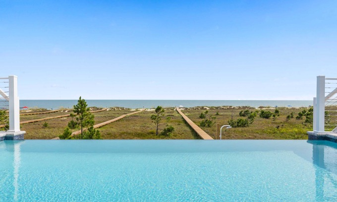 Cape San Blas House | Frazer Oceanfront Beach House with Elevated Infinity Pool! (Premier Bella Proper