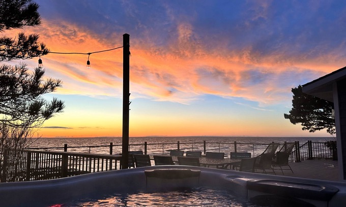 Montague House | Full Home with 100' of Low Bluff Private Lake Michigan Beach