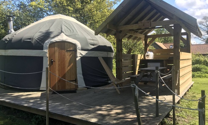 Cromer RV Rental | Glamping four person Luxury Mongolian Yurt - Wensum White