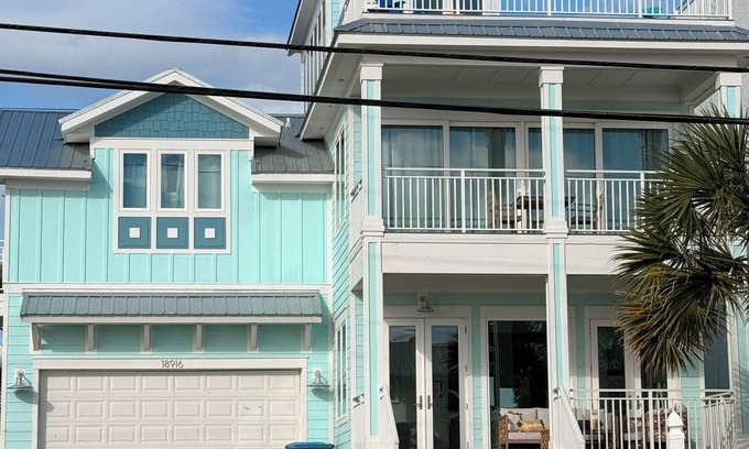 Miramar Heights House | Gorgeous home with unobstructed gulf views, 3 balconies and large front porch.