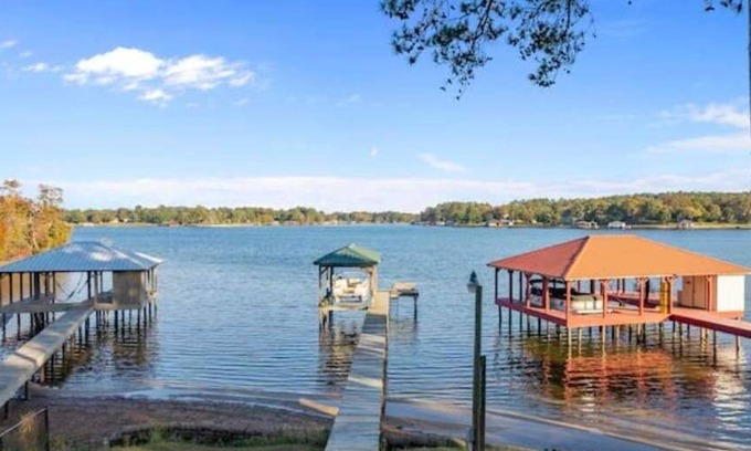 Flint House | Gorgeous Lake Front Retreat, Private Dock and Boathouse!