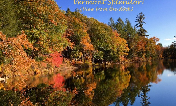Ludlow House | GORGEOUS LAKEFRONT - Autumn Splendor - Private Setting - 5 Mins to Okemo!