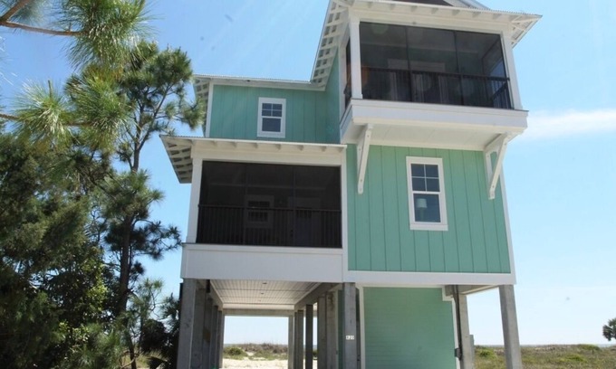 Port St. Joe House | GULF FRONT HOME! Step from the property to the beach!