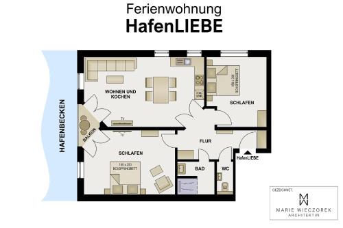 Zentrum Apartment | HafenLIEBE