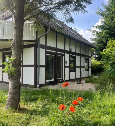 Feriendorf Frankenau House | Haus Waldzeit inclusief bedlinnen handdoeken en eindservice