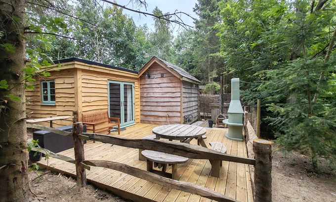 Hythe Cabin | Hayne Barn Estate - Private Estate : 6 Eco Lodges - 1 Studio
