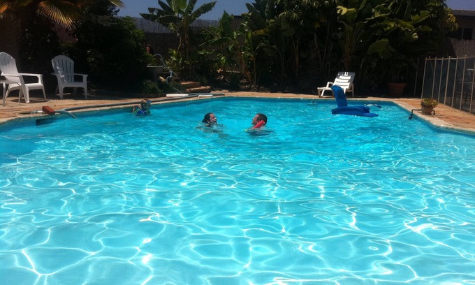 Birdland House | Heated Pool, Hot Tub, Central Location, Grnd Level 4 BR 3 bath. Sleeps 9, 5 beds