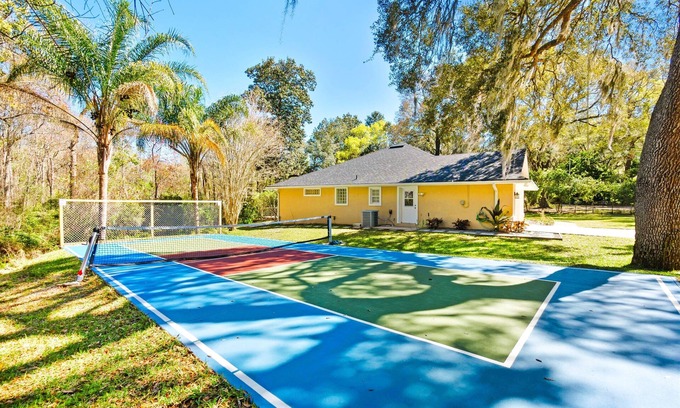 St. Augustine House | Heated Pool Oasis | Private Acre w/Pickleball Court!