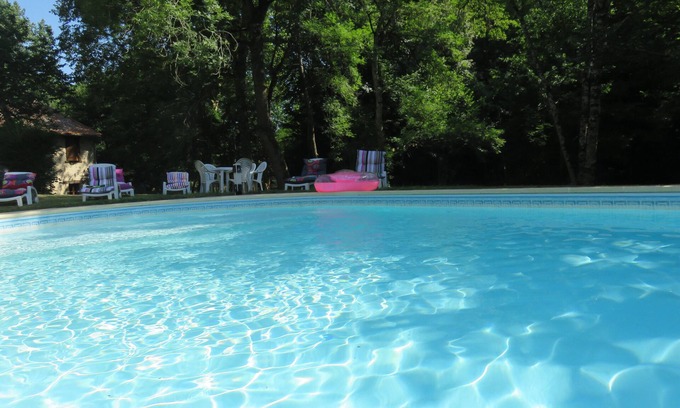 Rochechouart Cottage | Heated swimming pool end of May to September Moulin Coeur Oasis of Peace Nature Preserved