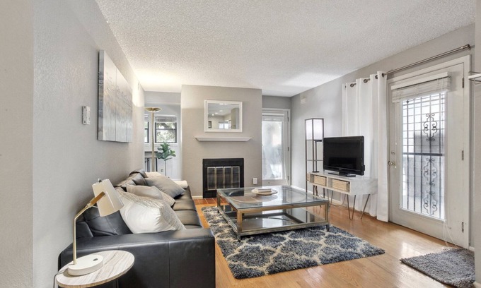 Speer Condo | Hip Historic Baker Area Condo - Individual Garage Parking Included!