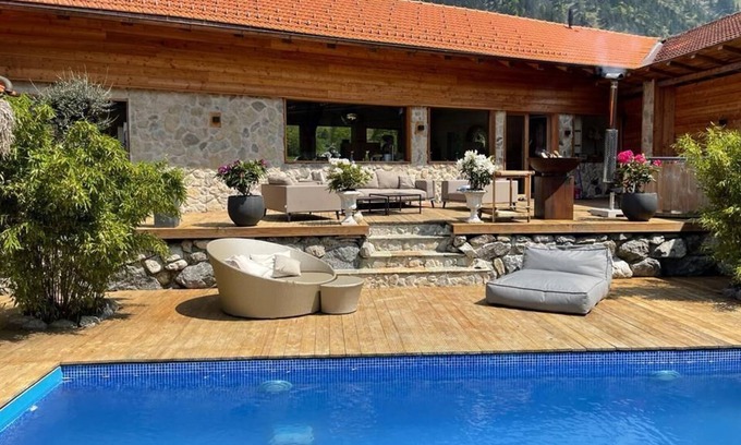 Bayrischzell House | Holiday Home "Alpen Lounge Bayrischzell" with Mountain View, Private Pool and Wi-Fi