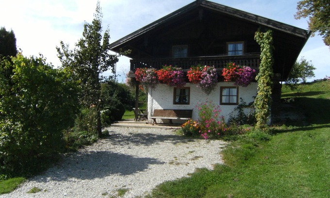 Eggstatt House | Holiday home, listed building, in the style of an alpine hut, vacation at the Schelshornhof