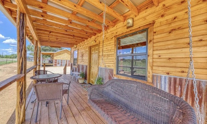 Fredericksburg Cabin | Hollmig Sunset View 1 Bedroom Cabin by RedAwning