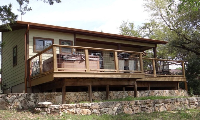 Wimberley House | Home On The Range Charming Home - large private deck w/hot tub and Great Views