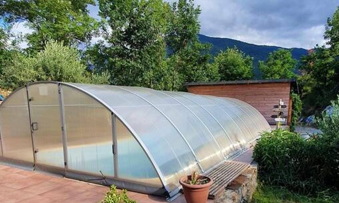 Ax-les-Thermes Ski Chalet | Homerez - Nice chalet for 4 ppl. with shared pool and terrace at Ax-les-Thermes