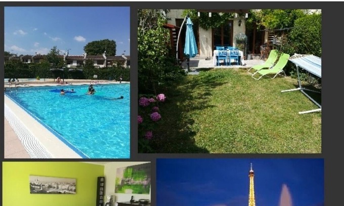 Ris Orangis House | House in residence with swimming pool 30 mn from Paris