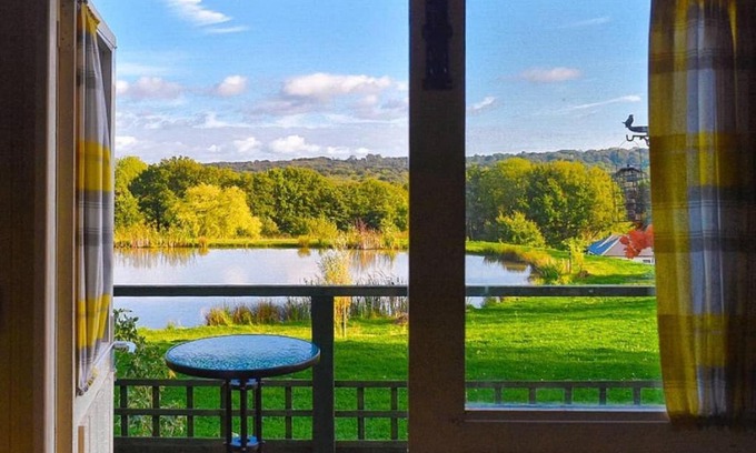 Hadlow Down House | Idyllic Shepherds Hut glorious views to South Downs 'Perch'