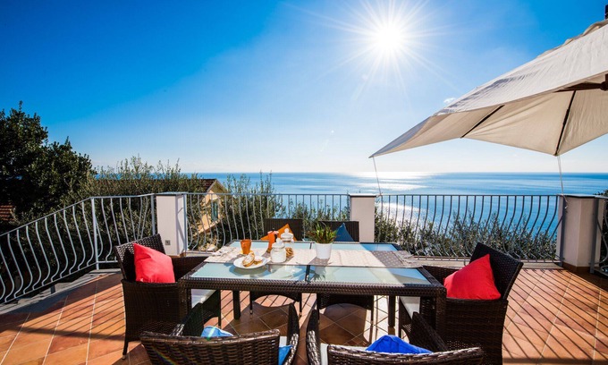 Pogerola Villa | In Amalfi villa sea view at 200 Mt from the beach.available for event