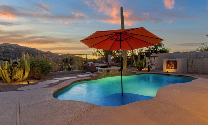 Las Sendas House | Incredible golf course views with modern, southwest inspired decor