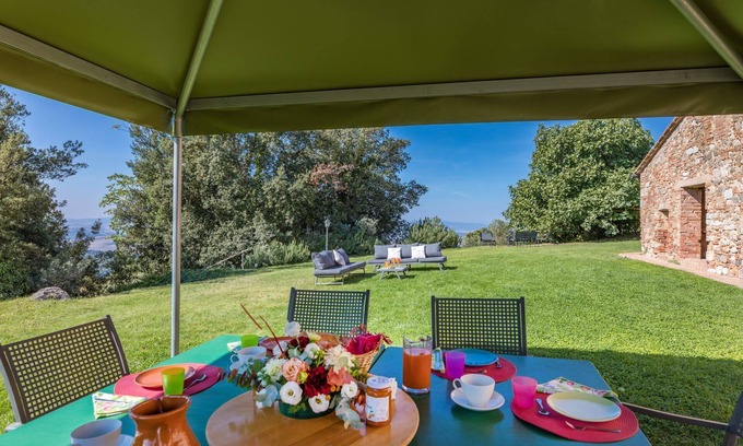 Gambassi Terme Villa | Independent villa on two floors, sleeps 8 , with private garden and pool. Air conditioning