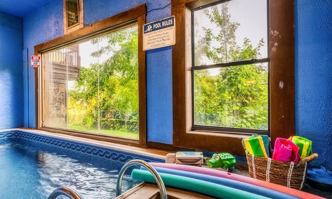Chalet Village Cabin | IndoorPool | 2 Suites | View | HotTub | GmRm | PS5