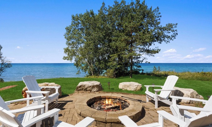Stevensville House | Juniper Presents: Beautiful Coastal Home on Lake MI w/Hot Tub & Lakeside Deck