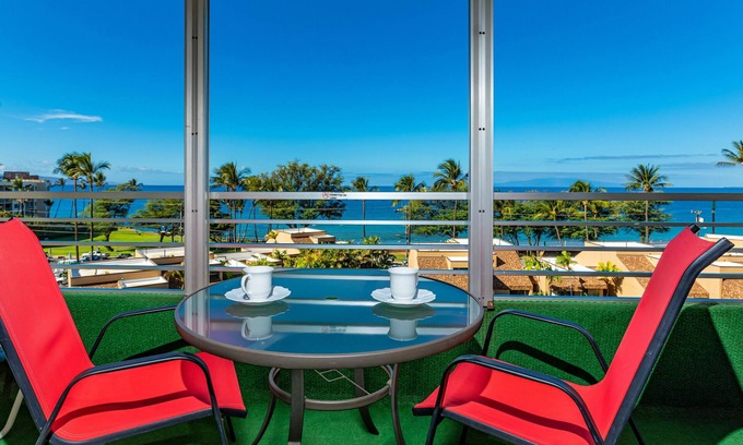 Kihei Condo | Kamaole Beach Royale #508 Updated, Ocean View, Steps to Kamaole Beach #1
