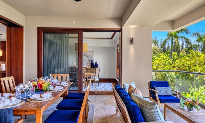 Montage Kapalua Bay Apartment | KBM Resorts Luxury Oceanfront Villa at Montage Kapalua Bay Private Lanai and BBQ Free Rental Car Malia-at-Montage-Kapalua-Bay