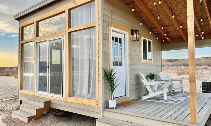 Juab County House | King Bed-Firepit-Shade-Chairs-Dark Skies