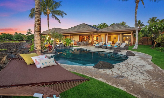 Waikoloa House | Kolea Family Retreat - Heated Pool, Outdoor Kitchen, Steps to Ocean!