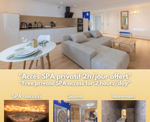 Mittelhausbergen Apartment | L'Andalouse - SPA Privatif - Jacuzzi Hammam Sauna