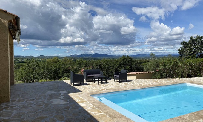 Ledignan House | L'Oustal des Cigales, Beautiful Villa 8pers 4ch with swimming pool