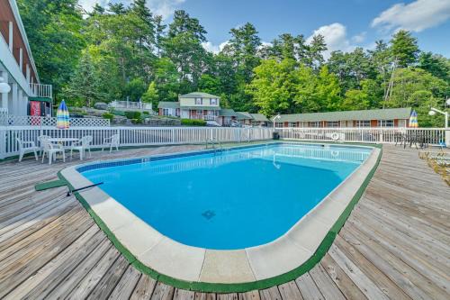 Lake George Apartment | Lake George Retreat with Private Deck and Water Views!