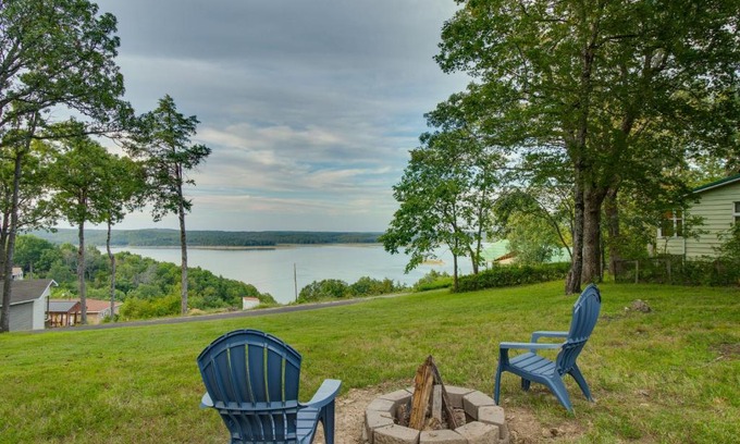 Mountain Home House | Lake-View Mountain Home Retreat with Fire Pit!