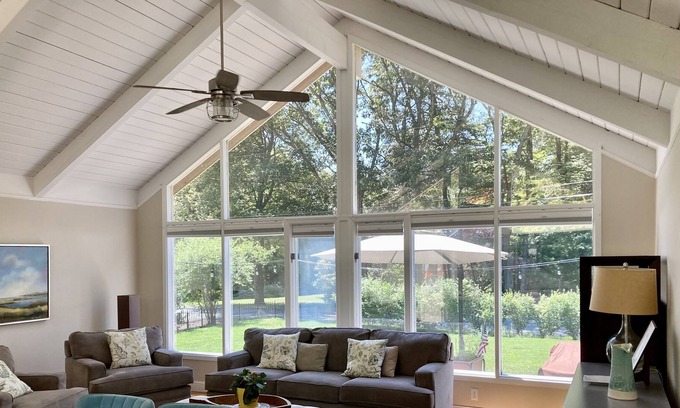 Centerville House | Lake Wequaquet-member/guest beach & tennis steps from property. Come relax.