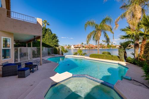 Lakewood House | Lakefront Living! Huge Phoenix Home with Dock, Pool