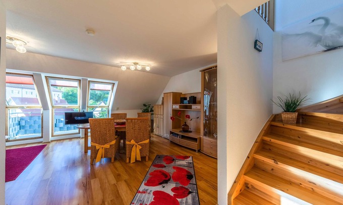 Muritz Apartment | Lakeside view maisonette vacation apartment near the Müritz for 4 people