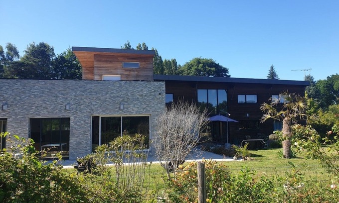 Vignoc Villa | Lalolitarosia: indoor pool and spa, nature and chic, open loft spirit.