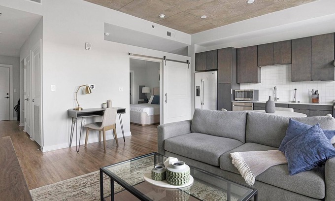Downtown Apartment | Landing | Chic 1BD, Yoga Studio, Courtyard