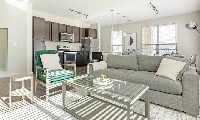 Gruene Apartment | Landing | Modern 2BD, Pool, Game Room
