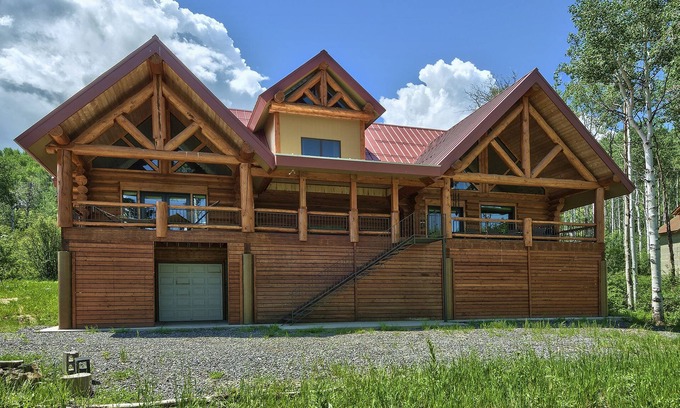 Collbran Cabin | Large Vega Lake Colorado REAL LOG CABIN