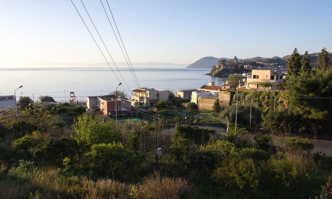 Lipari Historic Centre Villa | Large villa with panoramic sea view