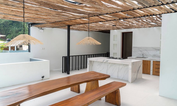 Bandung Villa | Lavender Rooftop 3BR Villa with a Heated Private Pool