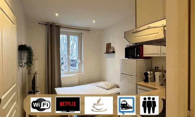 Mulhouse Apartment | * Le 08 * Joli petit F2 tout équipé, Mulhouse centre