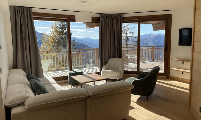 La Rosiere Apartment | Les Alpages - New apartment with sauna, WIFI, 120m2.