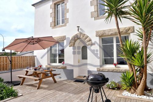 Treffiagat House | LocaLise - M5 - Maison de vacances sur le port de Lechiagat - terrasse entièrement close - Wifi inclus - Draps inclus - Animaux bienvenus