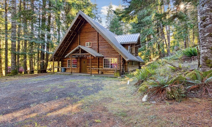 Ashford Cabin | Log Cabin At Rainier Lodge - 0.4 M From Entrance 3 Bedroom Cabin